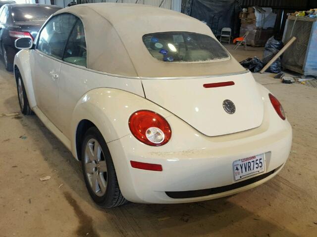 3VWRF31Y17M407955 - 2007 VOLKSWAGEN NEW BEETLE BEIGE photo 3