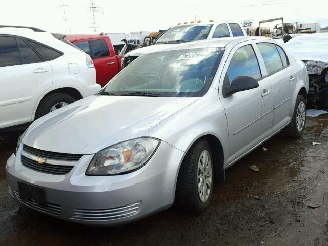 1G1AB5F53A7153830 - 2010 CHEVROLET COBALT SILVER photo 2