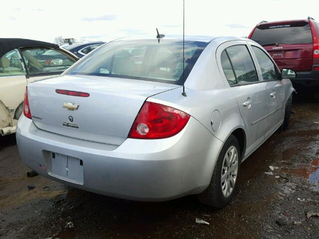 1G1AB5F53A7153830 - 2010 CHEVROLET COBALT SILVER photo 4