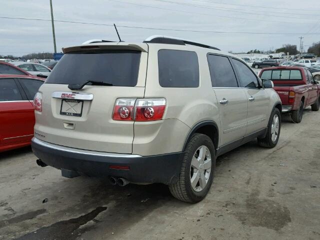 1GKER23748J199788 - 2008 GMC ACADIA SLT TAN photo 4