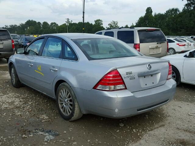 1MEFM42125G609681 - 2005 MERCURY MONTEGO PR SILVER photo 3