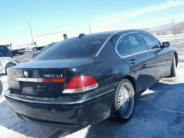 WBAGN83505DK11296 - 2005 BMW 760 LI BLACK photo 4