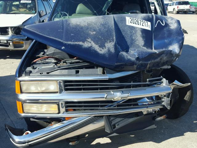 1GNEK13R5VJ442913 - 1997 CHEVROLET TAHOE K150 BLUE photo 7