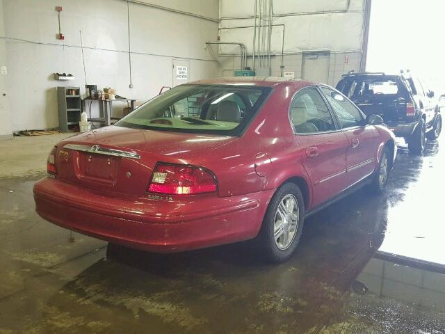 1MEFM55S7YG643114 - 2000 MERCURY SABLE LS P MAROON photo 4