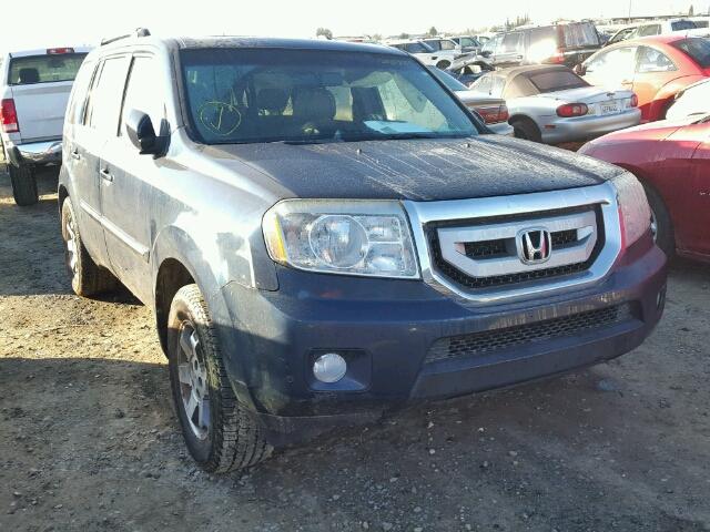 5FNYF3H82AB011176 - 2010 HONDA PILOT TOUR BLUE photo 1