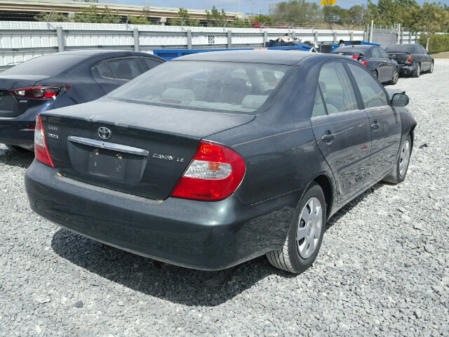4T1BE32K03U643726 - 2003 TOYOTA CAMRY LE GREEN photo 4