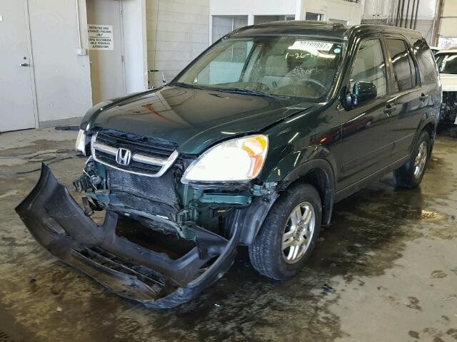 SHSRD78893U118674 - 2003 HONDA CR-V EX GREEN photo 2