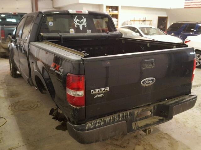 1FTPW14515FA31450 - 2005 FORD F150 SUPER BLACK photo 3