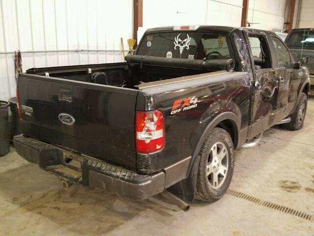 1FTPW14515FA31450 - 2005 FORD F150 SUPER BLACK photo 4