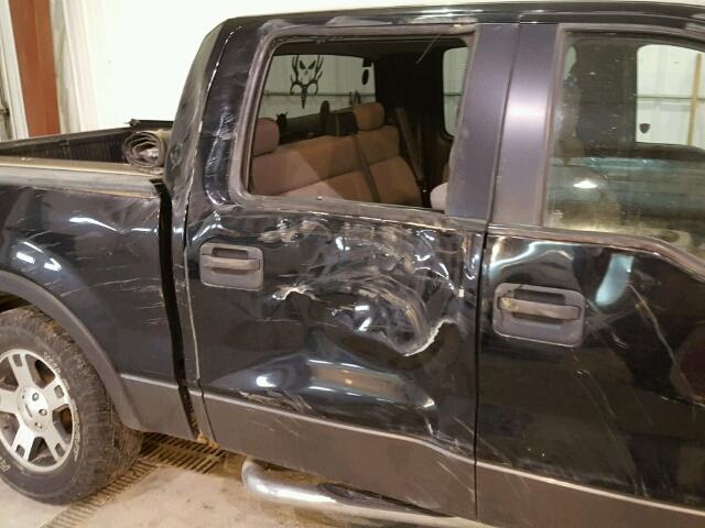 1FTPW14515FA31450 - 2005 FORD F150 SUPER BLACK photo 9