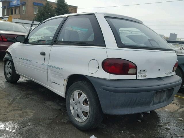 2C1MR2266T6780180 - 1996 GEO METRO WHITE photo 3