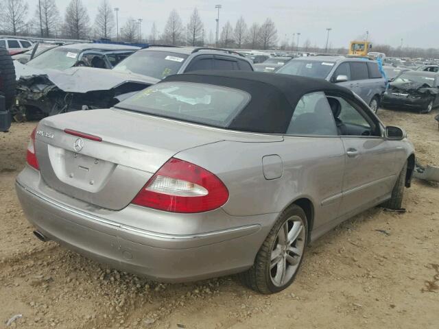 WDBTK56G66T057544 - 2006 MERCEDES-BENZ CLK 350 SILVER photo 4