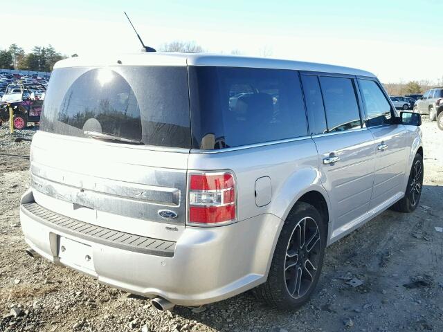 2FMHK6D80FBA04102 - 2015 FORD FLEX LIMIT SILVER photo 4