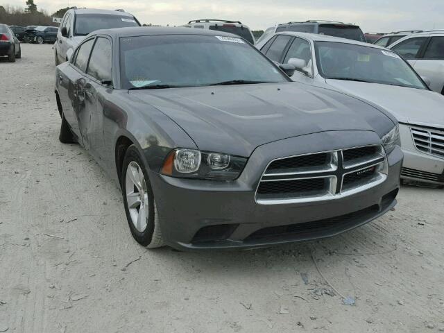 2C3CDXBG8EH130698 - 2014 DODGE CHARGER SE GRAY photo 1