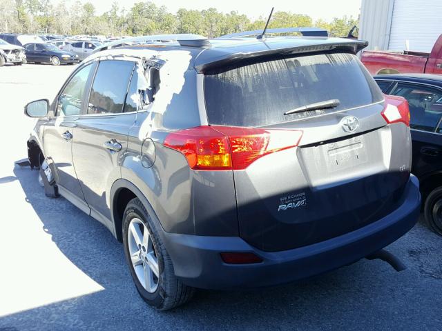 2T3ZFREV6FW152545 - 2015 TOYOTA RAV4 LE GRAY photo 3