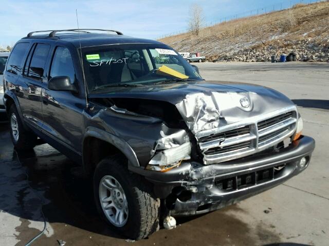 1D4HS48N63F603219 - 2003 DODGE DURANGO SL GRAY photo 1