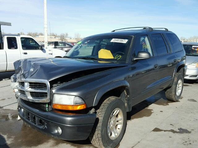 1D4HS48N63F603219 - 2003 DODGE DURANGO SL GRAY photo 2