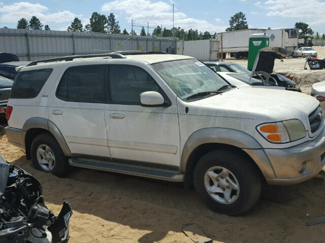 5TDZT34A92S120690 - 2002 TOYOTA SEQUOIA SR WHITE photo 9