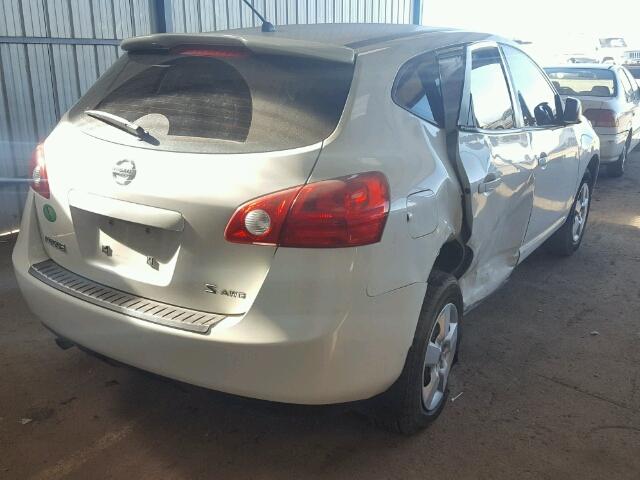 JN8AS58V89W181178 - 2009 NISSAN ROGUE S/SL WHITE photo 4