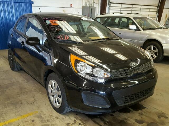 KNADM5A32F6515483 - 2015 KIA RIO LX BLACK photo 1