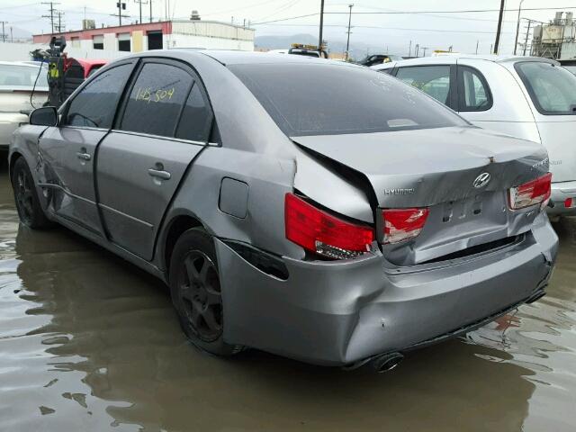 5NPEU46F16H150613 - 2006 HYUNDAI SONATA GLS GRAY photo 3