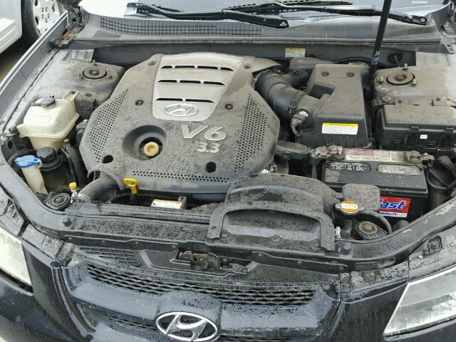 5NPEU46F16H150613 - 2006 HYUNDAI SONATA GLS GRAY photo 7