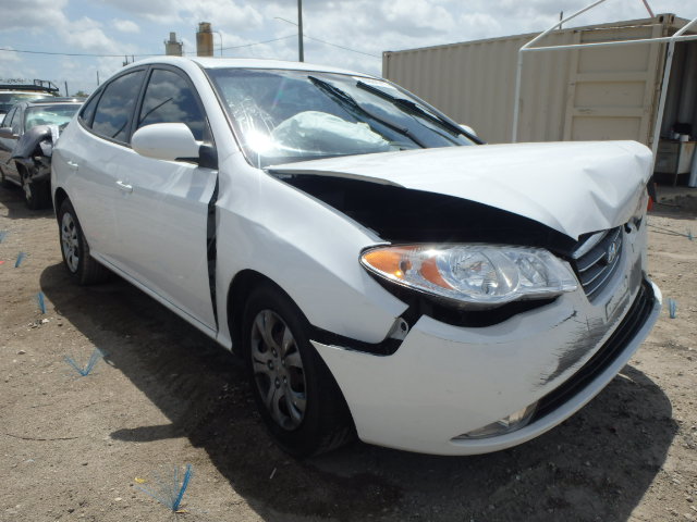 KMHDU46D69U718368 - 2009 HYUNDAI ELANTRA GL WHITE photo 1