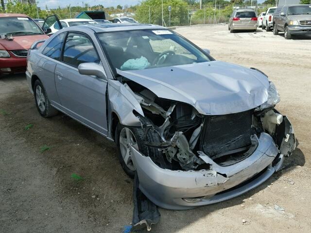 1HGEM22964L032295 - 2004 HONDA CIVIC EX SILVER photo 1