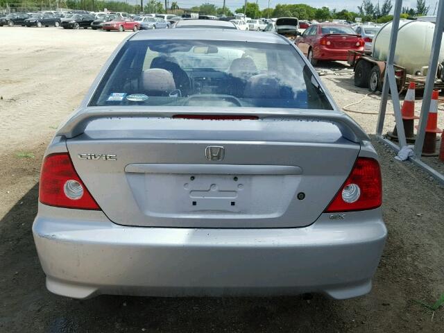 1HGEM22964L032295 - 2004 HONDA CIVIC EX SILVER photo 10