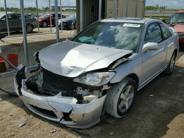 1HGEM22964L032295 - 2004 HONDA CIVIC EX SILVER photo 2