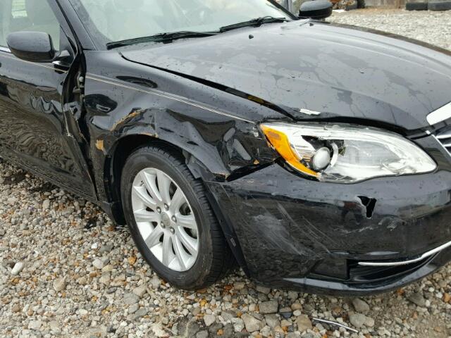 1C3CCBBB9DN597239 - 2013 CHRYSLER 200 BLACK photo 9