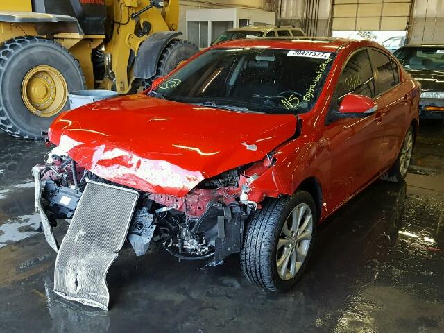 JM1BL1S56A1225226 - 2010 MAZDA 3 S RED photo 2