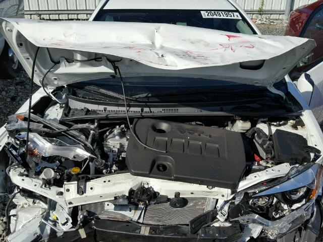 2T1BURHEXFC296693 - 2015 TOYOTA COROLLA L WHITE photo 7