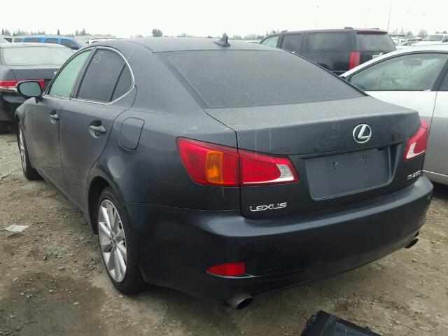 JTHBK262592087725 - 2009 LEXUS IS 250 GRAY photo 3