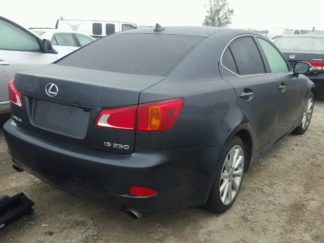 JTHBK262592087725 - 2009 LEXUS IS 250 GRAY photo 4