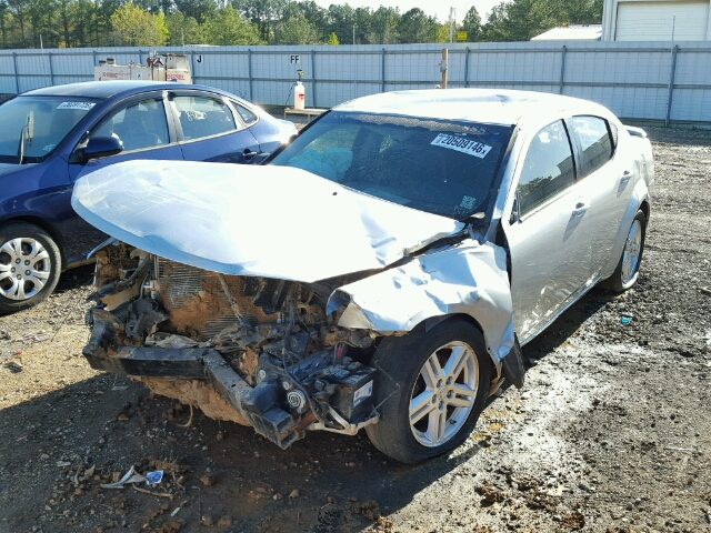 1B3LC56K48N217366 - 2008 DODGE AVENGER SX SILVER photo 2