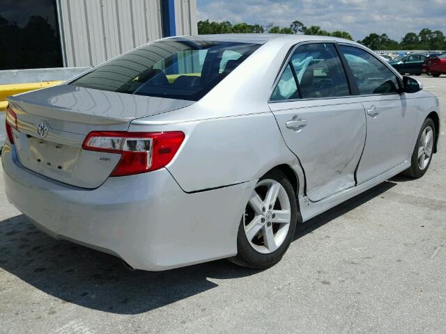 4T1BF1FK7EU333345 - 2014 TOYOTA CAMRY L SILVER photo 4