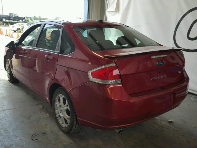 1FAHP36N19W214806 - 2009 FORD FOCUS SES RED photo 3