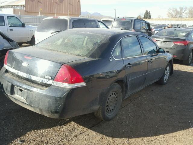 2G1WB58K879235195 - 2007 CHEVROLET IMPALA LS BLACK photo 4