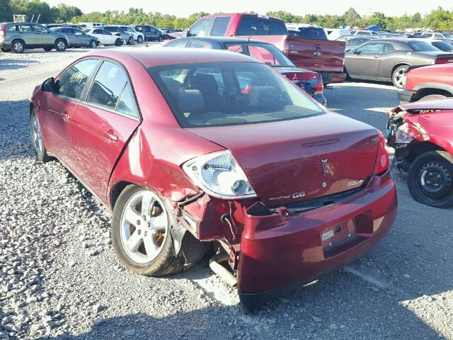 1G2ZF57B684268036 - 2008 PONTIAC G6 VALUE L RED photo 3