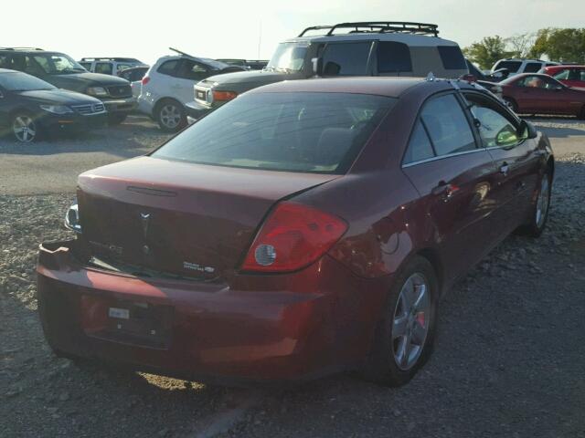 1G2ZF57B684268036 - 2008 PONTIAC G6 VALUE L RED photo 4