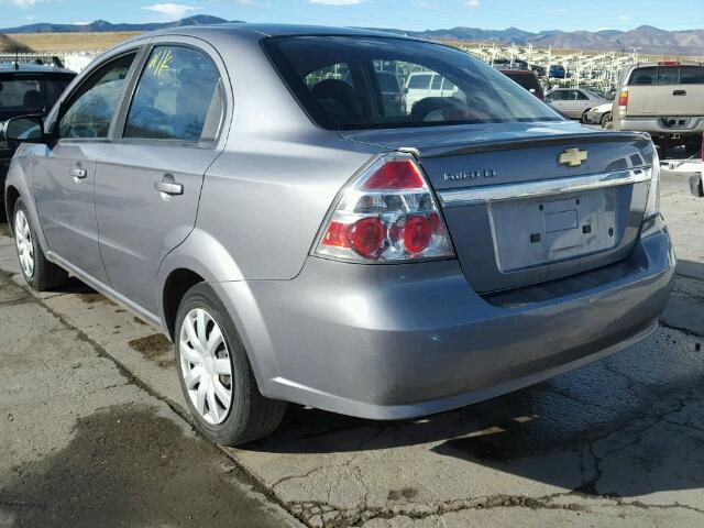 KL1TG5DE4BB227640 - 2011 CHEVROLET AVEO GRAY photo 3