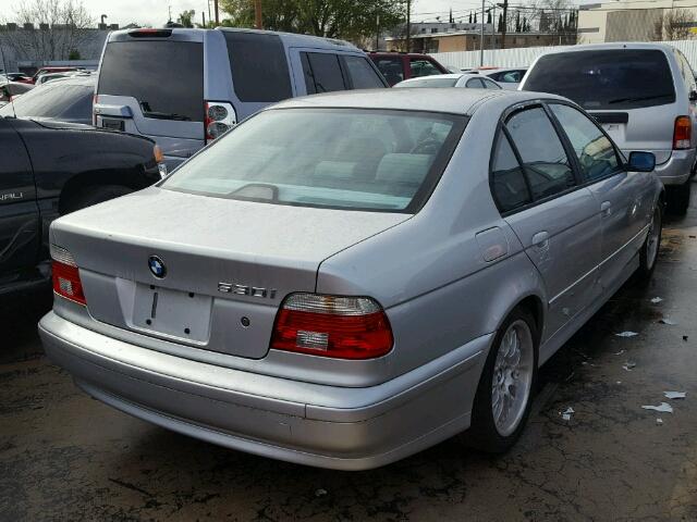 WBADT63481CF01342 - 2001 BMW 530 I AUTO SILVER photo 4