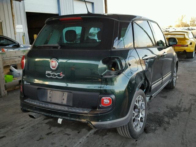 ZFBCFADH0EZ017498 - 2014 FIAT 500L TREKK GREEN photo 4