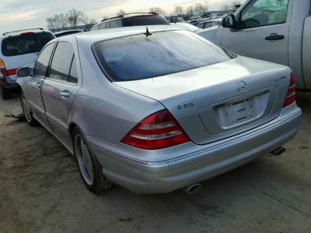 WDBNG73J21A223018 - 2001 MERCEDES-BENZ S 55 AMG SILVER photo 3