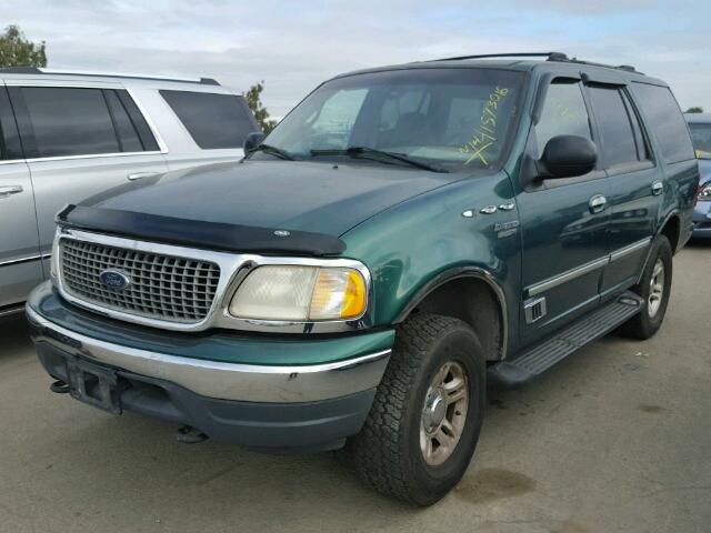 1FMPU16L0YLA39221 - 2000 FORD EXPEDITION GREEN photo 2