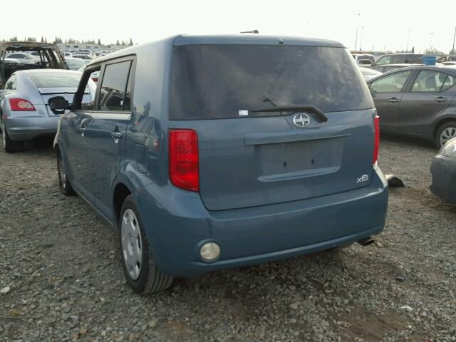 JTLKE50EX81040695 - 2008 TOYOTA SCION XB BLUE photo 3