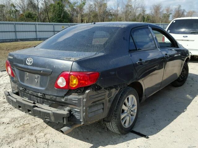 1NXBU4EE0AZ207647 - 2010 TOYOTA COROLLA BA GRAY photo 4