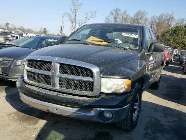 1D7HA18N74S668383 - 2004 DODGE RAM 1500 S BLACK photo 2