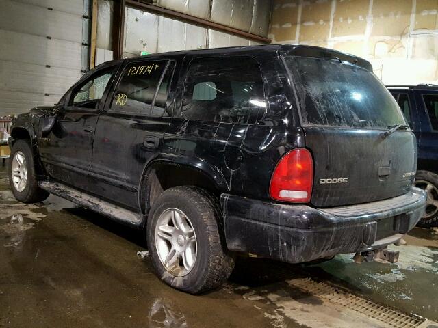 1B8HS78Z42F129346 - 2002 DODGE DURANGO R/ BLACK photo 3